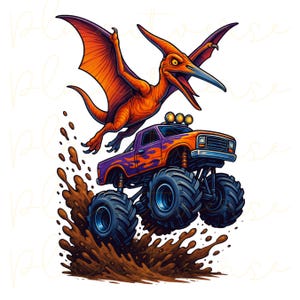Dinosaur Monster Trucks PNG, Dino Truck PNG, Monster Truck PNG, Truck Png Design, Boy Truck Png, Kids Monster Truck Digital Download,Boy Png