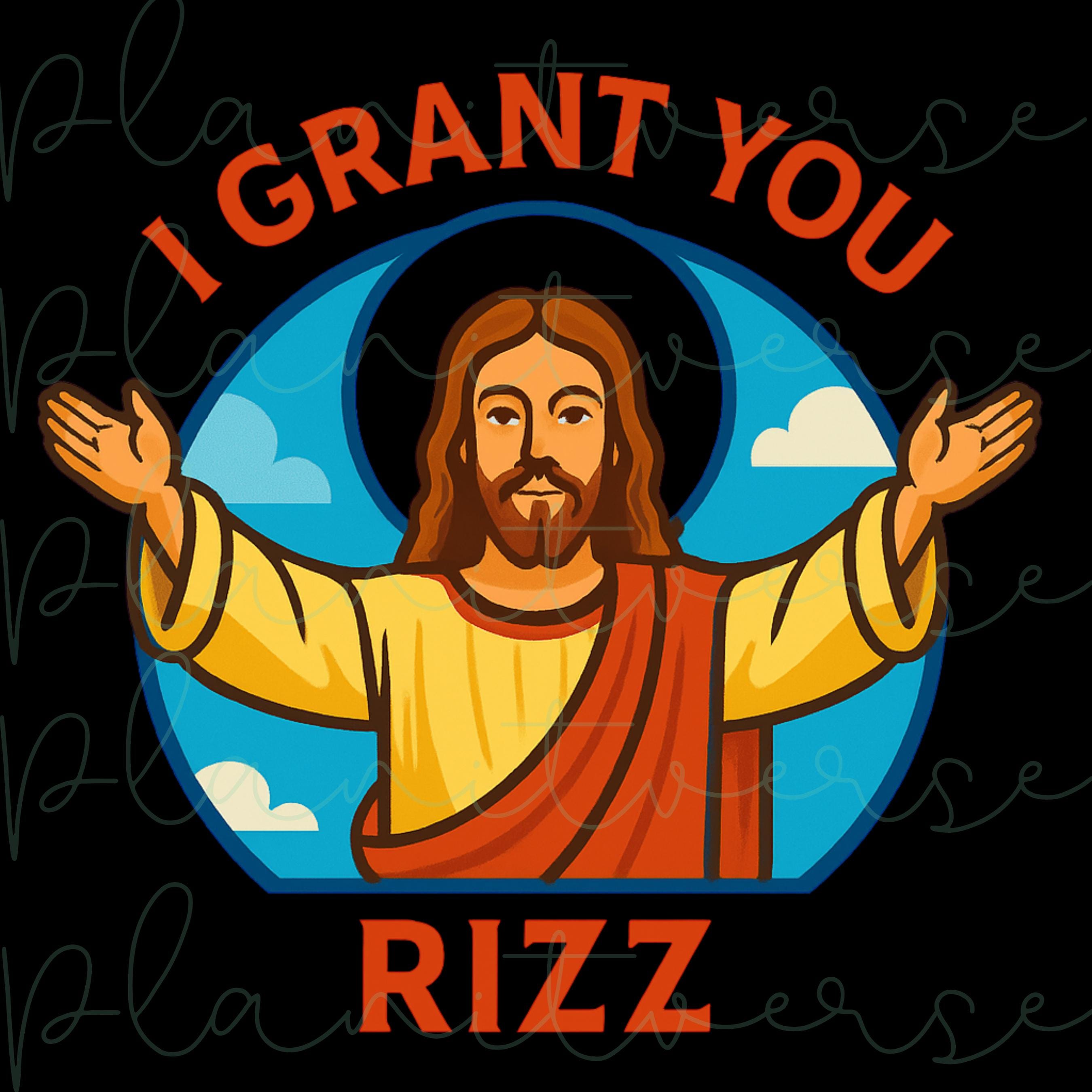 I Grant You Rizz PNG, Funny Jesus Meme, Funny Png, Funny PNG Sarcastic ...