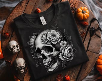 5 Floral Skull PNG Bundle, Skull PNG, Skeleton PNG, Skeleton Clipart, Flaming Skull Png, Black Skull Png, Halloween Skull Png,Skull Clipart