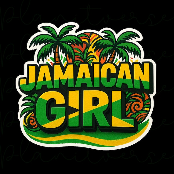 Jamaican Girl PNG, Jamaica, Jamaican Flag Colors, Music Bob Marley