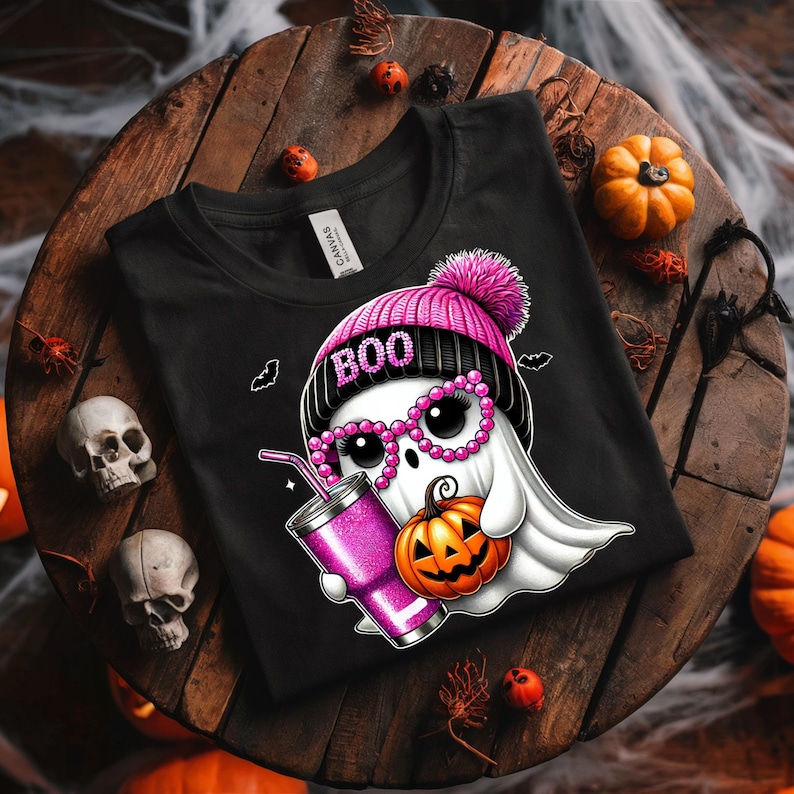 Süßer Geist PNG, Halloween PNG, Geist PNG, Süßer Halloween Png, Herbst Png, Digitaler süßer Geist Png, Boujee Geist Png, Kürbis Png, Boujee Png, Bild 1