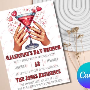 Galentines Day Einladung Digital, Galentines Party, Galentines Tag laden ein Lustige, bearbeitbare Galentines-Einladung, Galentines-Party einladen