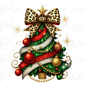 Christmas Tree PNG, Christmas PNG, Girly Christmas PNG, Xmas Png, Christmas Sublimation, Christmas Sweatshirt Png, Christmas Png Designs image 2