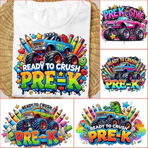 Back to School For Boys Bundle, Kindergarten Dude, First Day Of School, Truck For Boy Png,Ready To Crush First/ Second/ Third Grade,Boys Png