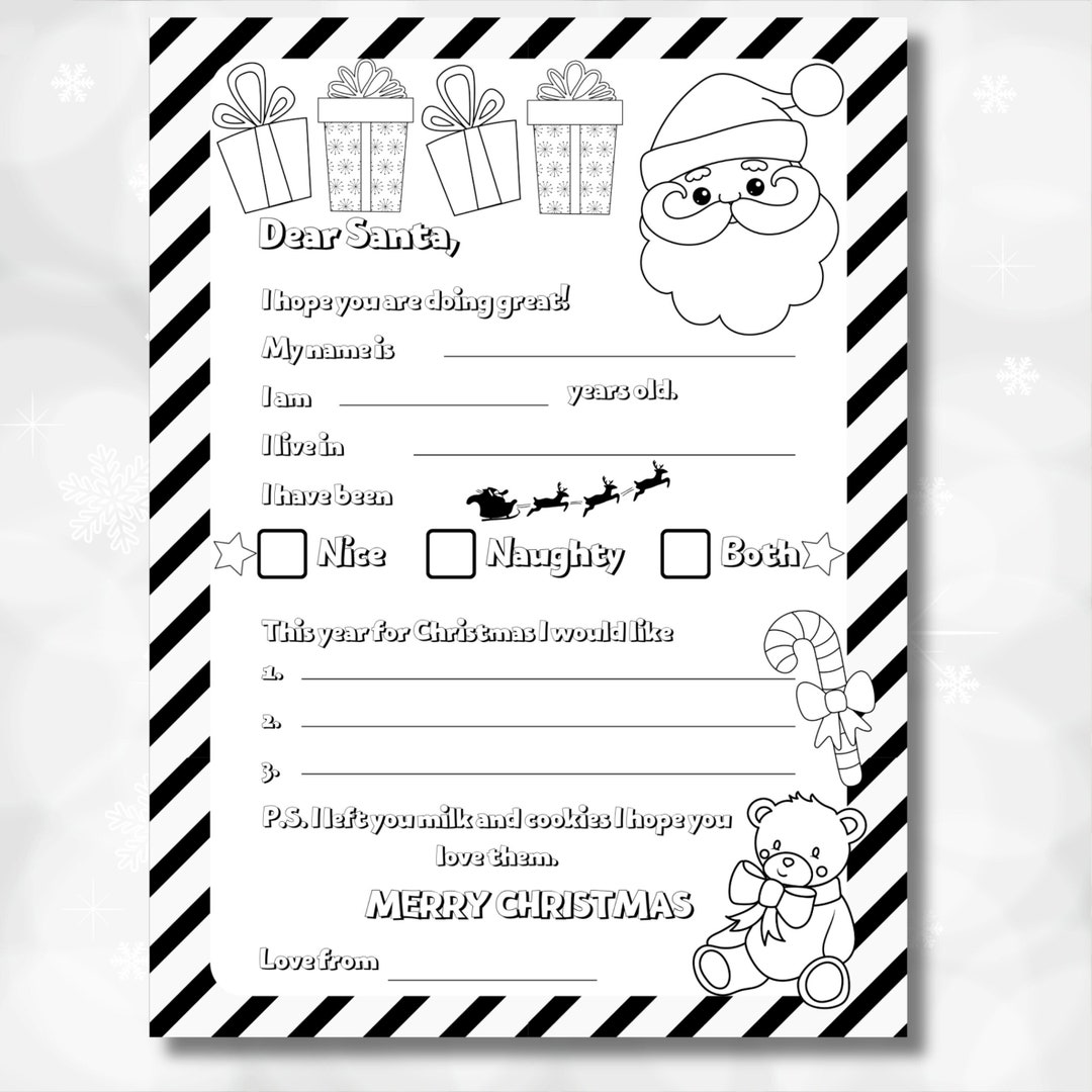Letter To Santa Coloring Page Santa Letter Letter To Santa Kids letter-to-santa-coloring-page-santa-letter-letter-to-santa-kids