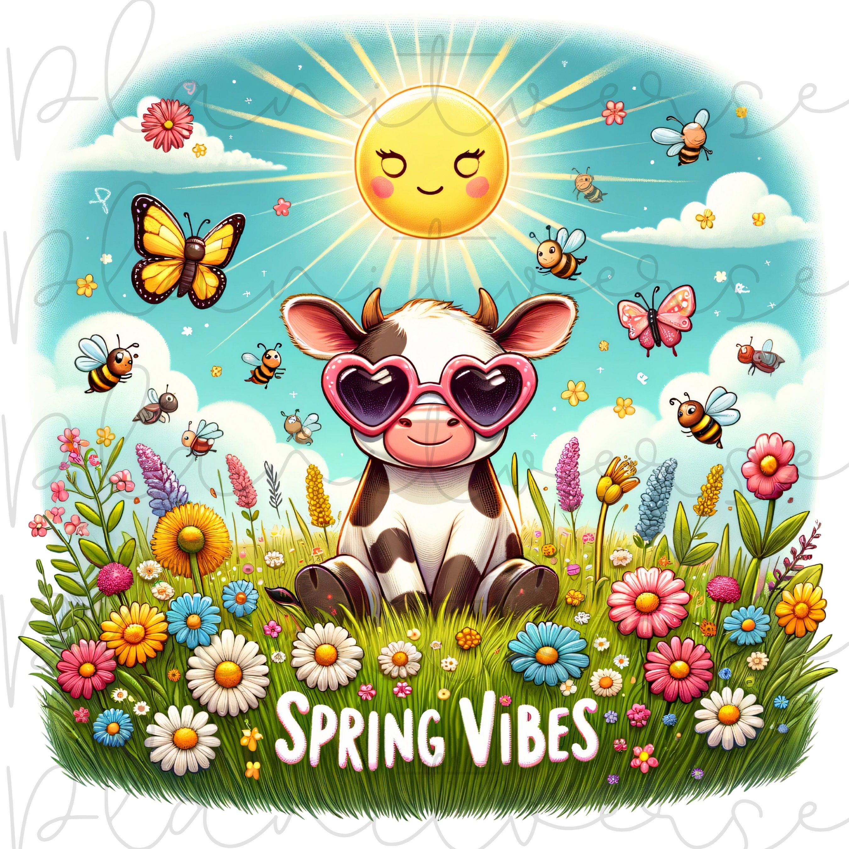 Spring Vibes PNG, Hello Spring PNG Designs, Spring Clipart, Spring ...