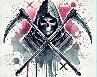 Grim Reaper PNG, Skull, Skull PNG, Skeleton PNG, Skeleton Clipart, Grim Reaper Clipart, Black Skull Png, Halloween Skull Png, Skull Clipart