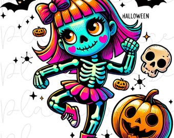 Halloween Png, Halloween Skeleton PNG, Spooky PNG, Dancing Skeleton, Halloween Pumpkin, Halloween Skeleton Png, DTF Png, Halloween Clipart