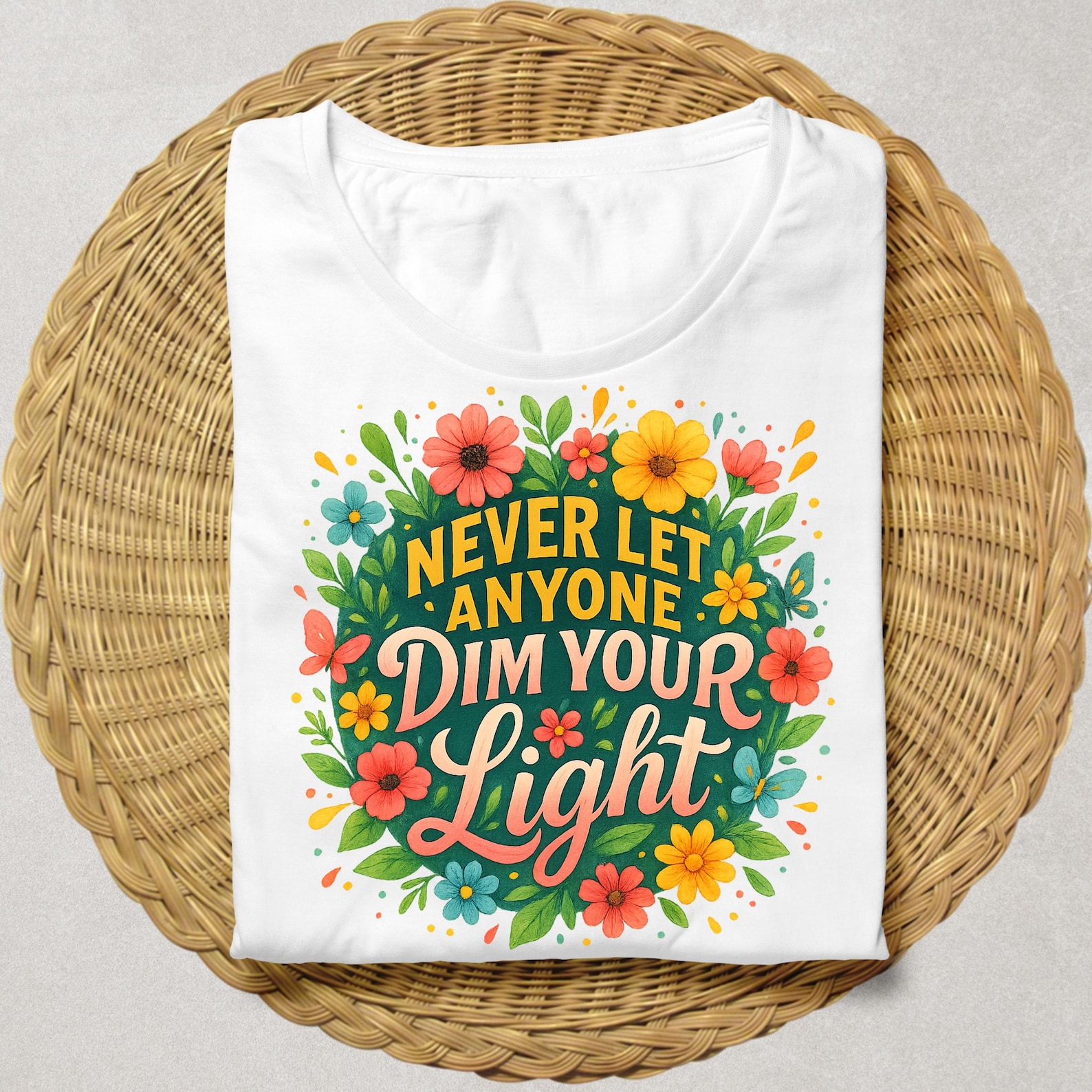 Never Let Anyone Dim Your Light PNG, Inspirational Sublimation Design ...