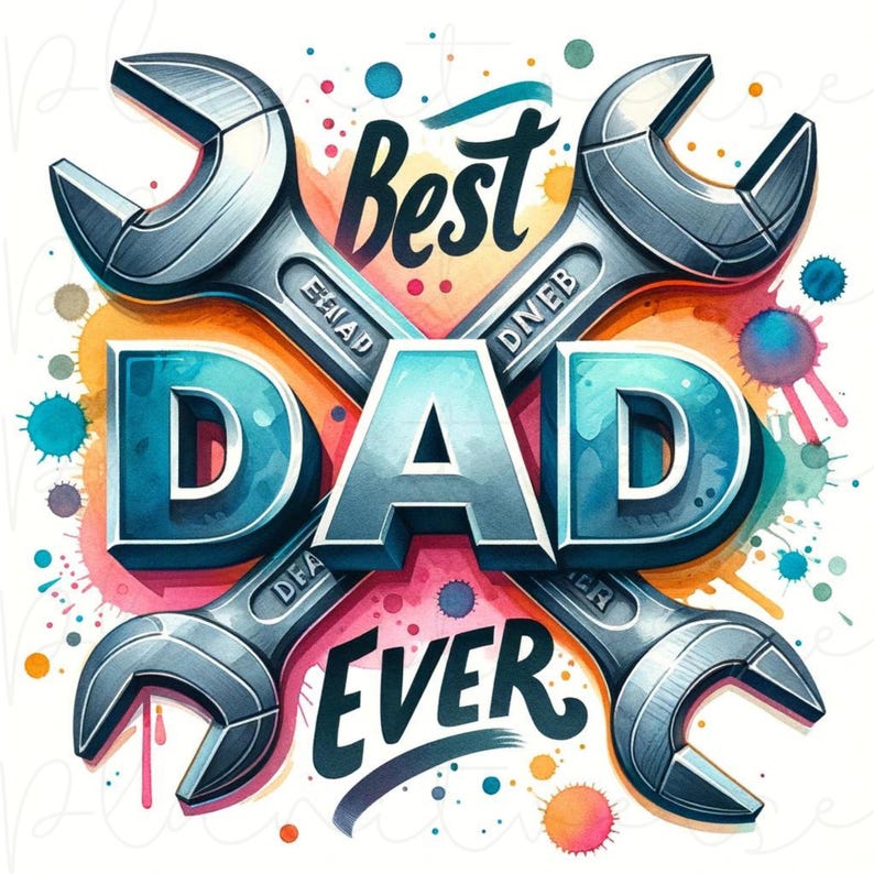Best Dad Ever PNG, Dad PNG, Fathers Day PNG, Gift for Dad, Father's Day Png, Fathers Day Gift, Dad Gift, Mechanic Png, Fathers Day Images image 1