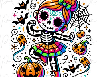 Halloween Png, Halloween Skeleton PNG, Spooky PNG, Dancing Skeleton, Halloween Pumpkin, Halloween Skeleton Png, DTF Png, Halloween Clipart