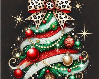 Christmas Tree PNG, Christmas PNG, Girly Christmas PNG, Xmas Png, Christmas Sublimation, Christmas Sweatshirt Png, Christmas Png Designs