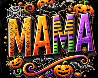 Halloween Mama, Halloween PNG, Retro Halloween PNG, Mama Png, Gothic Halloween Png, Gothic Png, Spooky Vibes Png, Halloween Png Designs, DTF