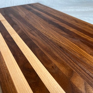 Walnut & Maple Edge Grain Cutting Board-Free Shipping - Large Cutting Board, Butcher Block, gift, House Warming, non-toxic