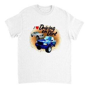 Heavyweight Unisex Crewneck T-shirt Driving on Dirt