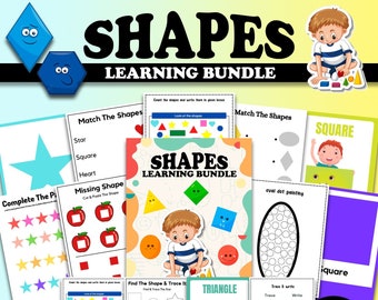 250+ Shapes Worksheets, Shapes Learning, Shapes Matching Printable, Tracing, Toddlers, Preschool  Shapes, Kindergarten Curriculum, Kids