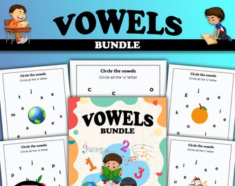 Printable Vowel Word Sheets: Phonics & Sight Words Practice (Digital Download)