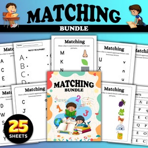Juego de emparejamiento de letras, juego de emparejamiento de letras, recurso de educación en el hogar, preescolar, letras mayúsculas, letras minúsculas Actividad de clasificación del alfabeto