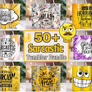 50+ Sarcastic Tumbler Wrap Bundle 20oz Skinny Funny Sarcastic Quotes, Funny Sayings Sublimation Sassy Quotes Design Sarcasm PNG Mom Life