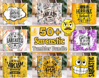 Paquete de envoltorios para vasos con citas sarcásticas: Diseño divertido y delgado de 593 ml (PNG)