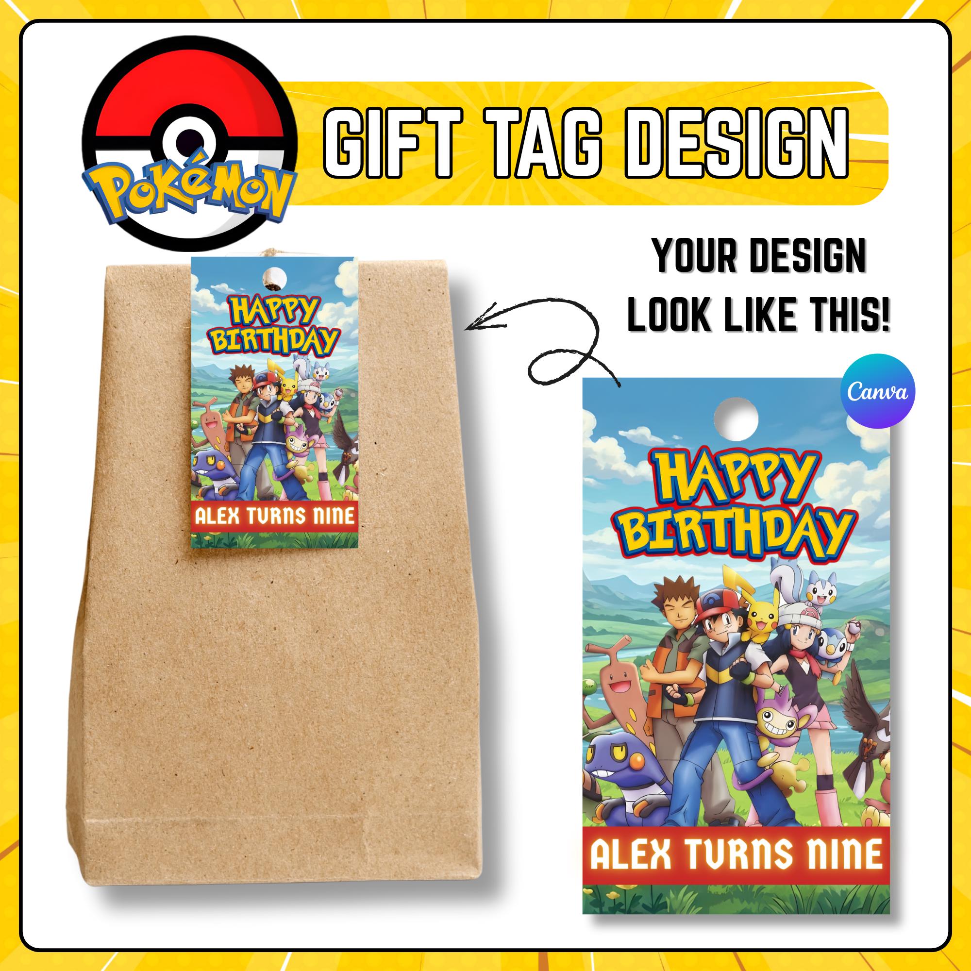 Pokemon Birthday Party Packs Bundle | Printable Chip Bags, Water Bottle ...