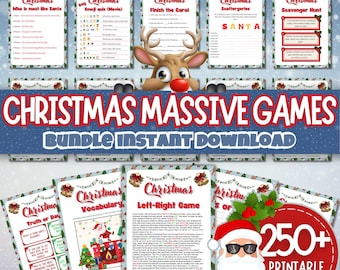 250+ Christmas Games Bundle: Family & Office Party (Digital Download)