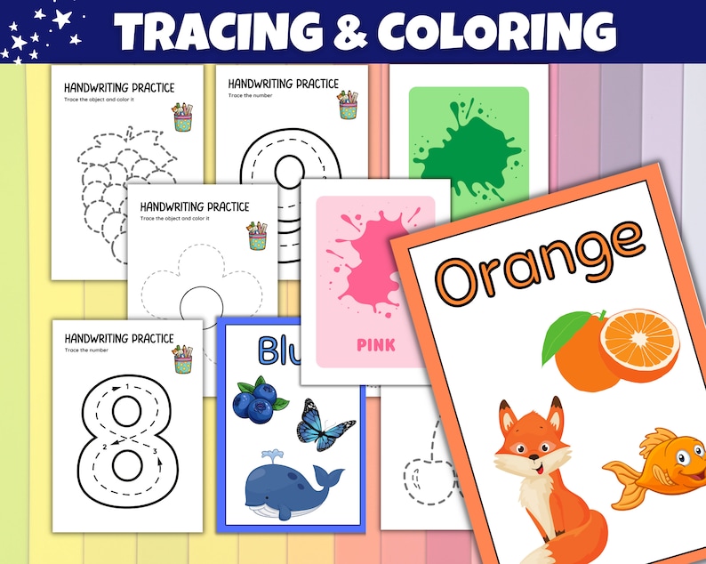 4000 Preschool Pre-K Kindergarten Learning Bundle, Activity Worksheets, Alphabet, Numbers, Shapes, Colors, Coloring pages, Do a Dot image 4