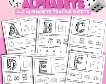 Preschool Alphabet Tracing Worksheets: ABC Practice (PDF)