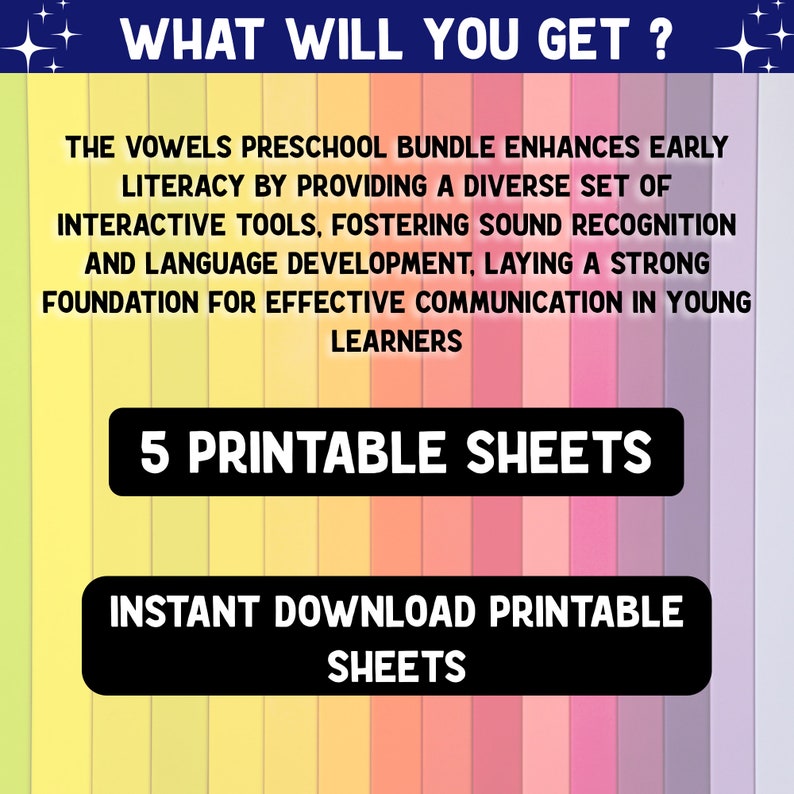 Vowel Cards, Printable Vowel Words Sheets, Phonics Word Wall Printable ...