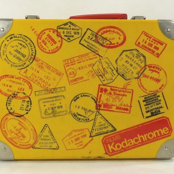 Valise publicitaire 'Kodak' - Films Kodachrome - vintage 80 - France