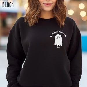 Spooky Season Ghost Sweatshirt, Ghost Sweatshirt, Cute Halloween Sweatshirt, Boo Crewneck, Cute Ghost Sweatshirt, Fall Sweatshirt