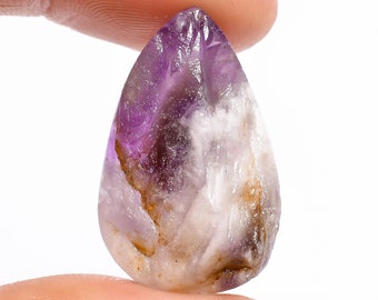 Splendid Top Grade Quality 100% Natural Chevron Amethyst Pear Shape Rough Loose Gemstone For Making Jewelry 23 Ct. 25X16X8 mm AK-3870