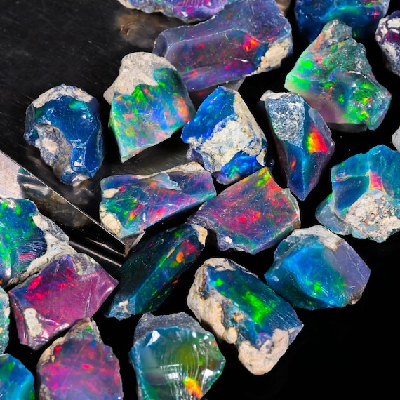 10 Pieces opal lot, natural opal gemstone, fire opal rough, Ethiopian opal, black dry opal, black opal rough, opal gemstone, cut grade opal
