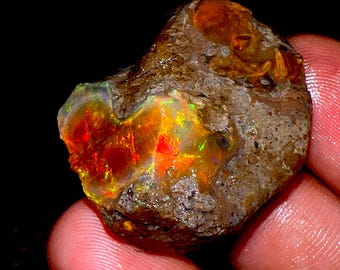 天然エチオピア産オパール原石、13カラット、13x10x5～15x9x4 mm