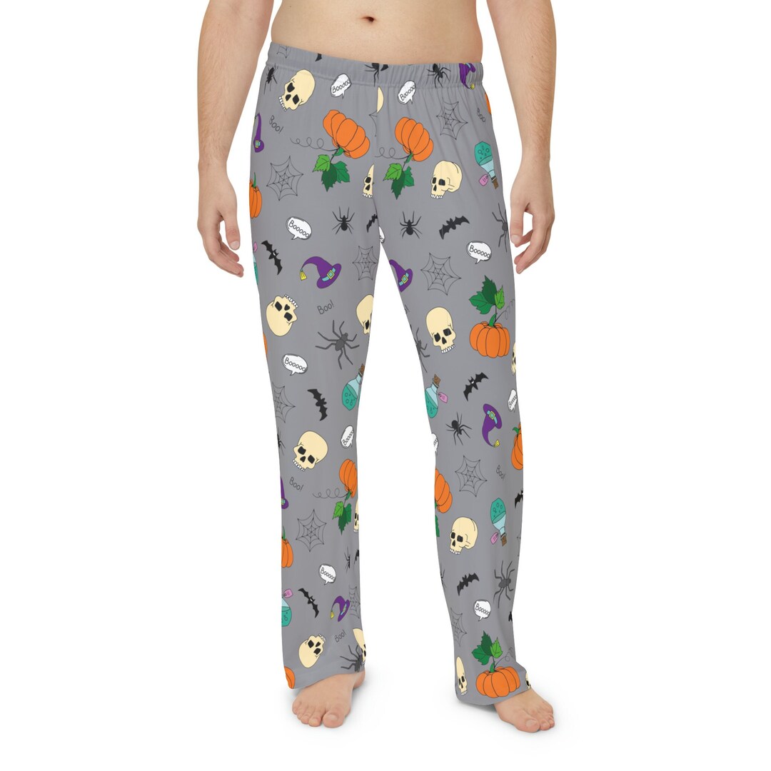 Men's Halloween Pajama Pants Spooky Sleepwear for Men Etsy