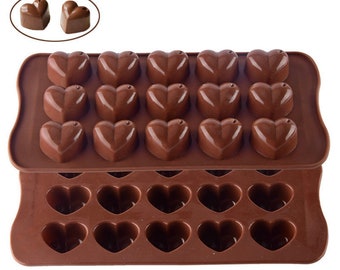 Heart Silicone Mould for wax melts, Chocolate, Ice, Backing.
