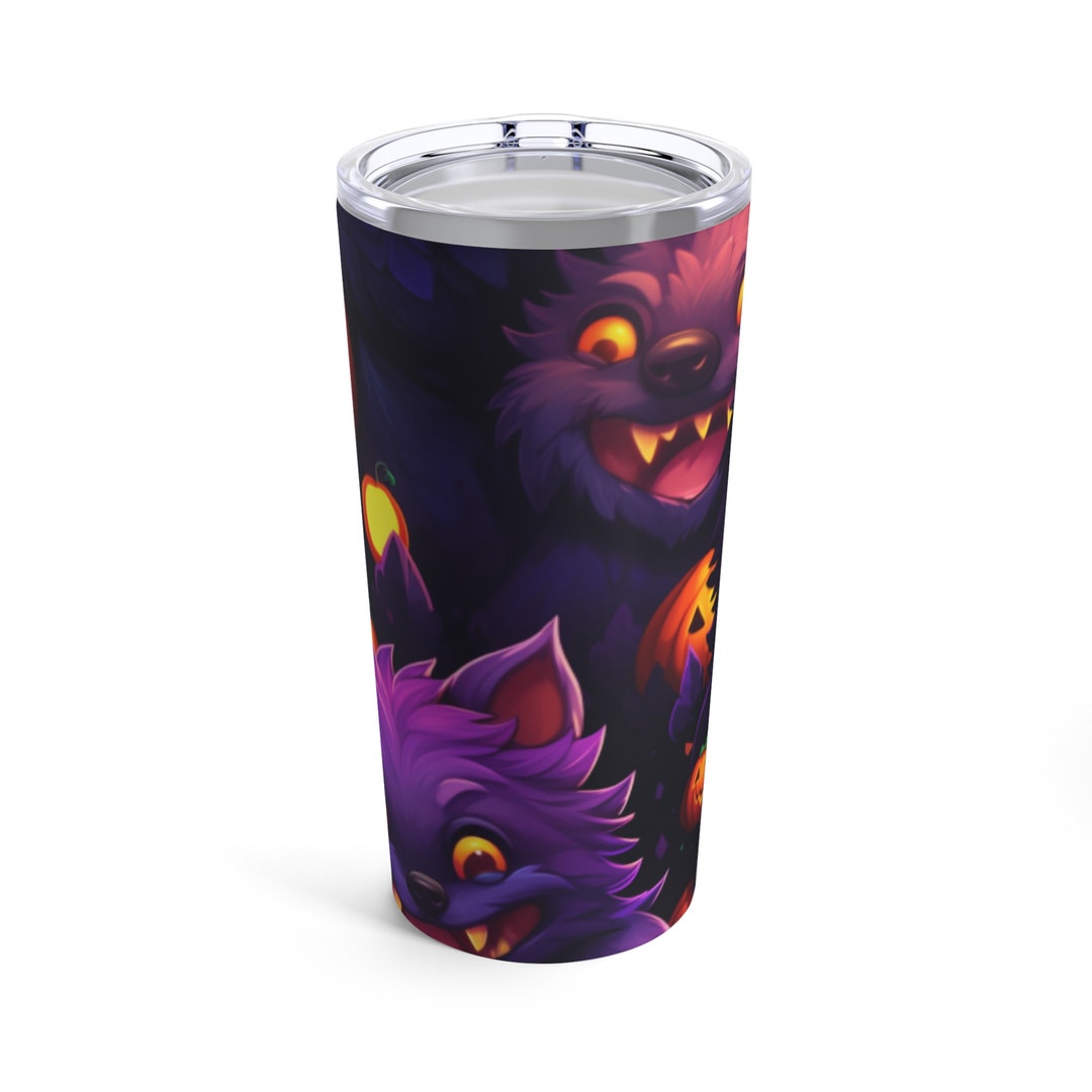 Magical Werewolf and Jack-o-lanterns 20oz Tumbler, Stainless Steel ...