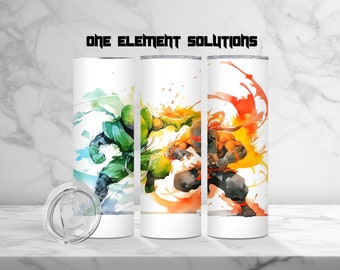 Watercolor Ninja Tumbler Wrap: Sublimation Design (Digital Download)