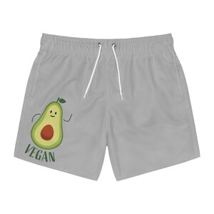 Smiling Avocado Swim Trunks