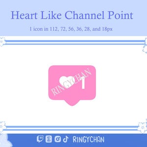 Heart Like (Pink) Channel Point Icon | Twitch Channel Point Icon | Twitch Emotes | Stream Emote | Discord | Emotes | WhatsApp | Youtube