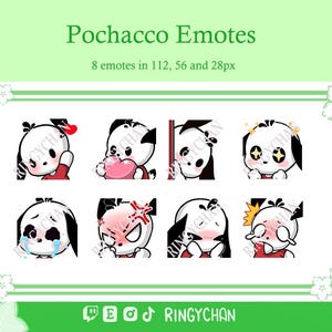 Pochacco Emotes for Twitch | Discord | Custom Twitch Emotes | Streaming| Stream Emote | Whatsap | Youtube