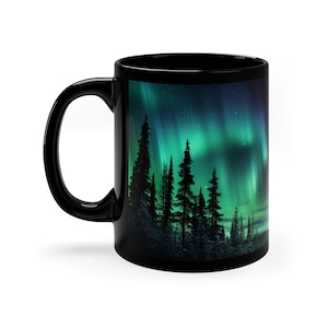 11 Unzen Nordlichter / Aurora Borealis Tasse