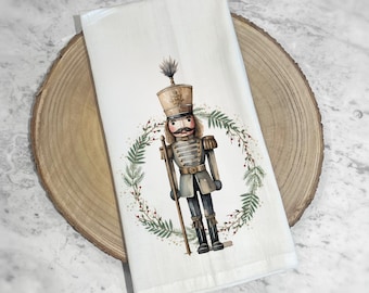 Christmas Tea Towel | Nutcracker Tea Towel | Christmas Kitchen Towel | Nutcracker Kitchen Towel | Bathroom Hand Towel | Christmas Decor