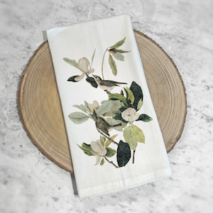Bird Tea Towel | Bird Kitchen Towel | Housewarming Gift | Bathroom Hand Towel | Bird Home Decor | Hostess Gift