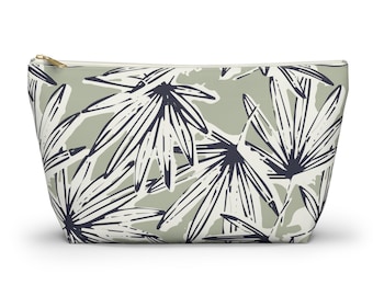 Palm Leaf Accessory Pouch | Makeup Bag | Cosmetic Bag | Pencil Case | Accessory Travel Bag