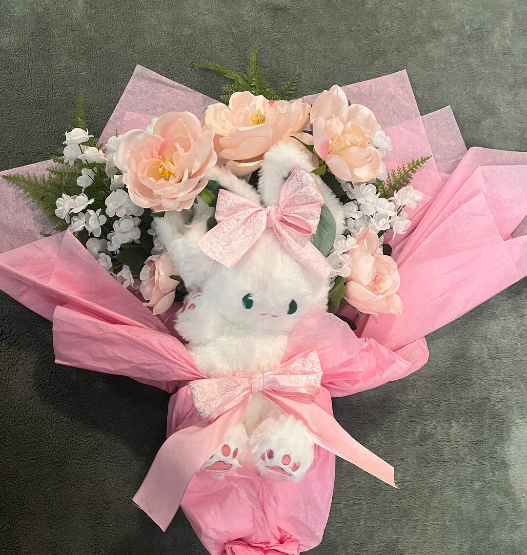 Adorable Stufffed Animal Flower Bouquet Etsy