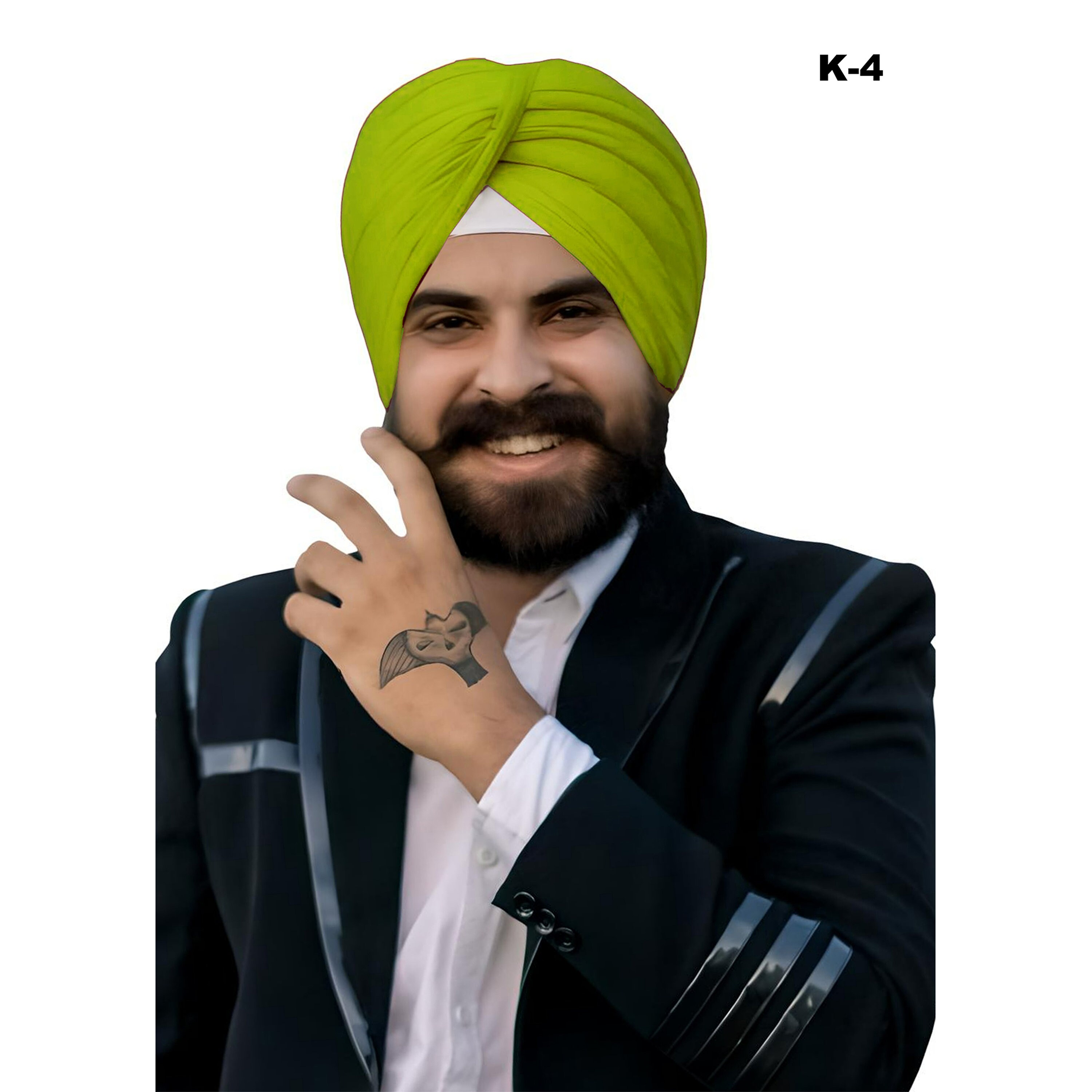 GroverseasEXPORTER GR Overseas Singh Is King Black K-7Traditional Full Voile, Punjabi Hat, Punjabi Pagri Sikh Turban for Men and Boys Turban Pagri Black Colour GroverseasEXPORTER GR Overseas Singh Is King Black K-7Traditional Full Voile, Punjabi Hat, Punjabi Pagri Sikh Turban for Men and Boys Turban Pagri Black Colour
