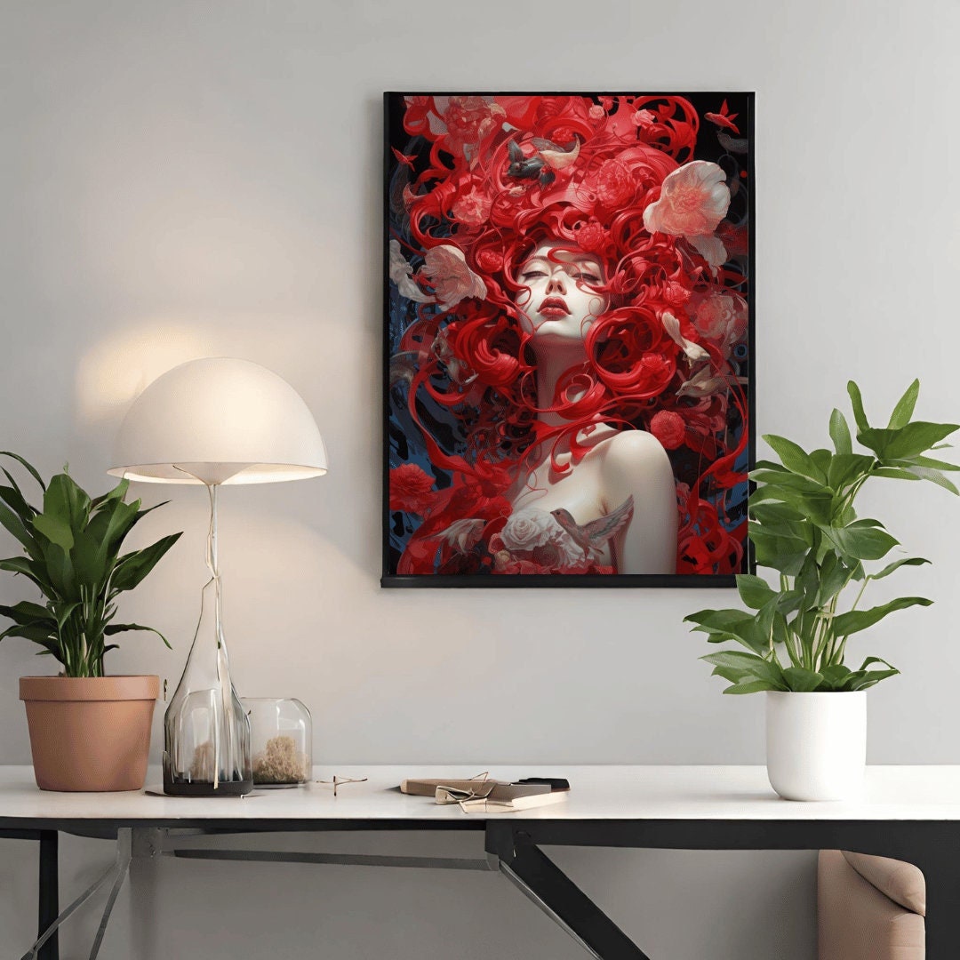 Enchanting Mother Nature Art Print Printable Poster Digital Art House ...
