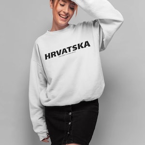 Croatia Sweater, Croatian Flag Jumper, Europe Sweatshirt, Travel Lover Gift, National Pride Crewneck, Croatian Heritage Top