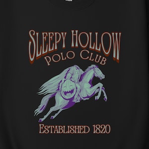 Vintage Halloween Scary Sweatshirt Sleepy Hollow Sweatshirt Headless Horseman Sweatshirt Halloween Horror Sweatshirt, Sleepy Hollow Polo